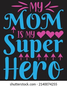 Mother's Day T-shirt Design Vector