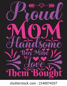 Mother's Day T-shirt Design Vector