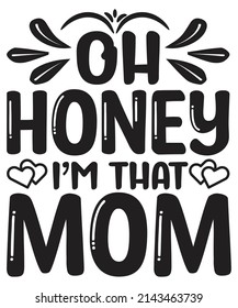 Mother's Day T-shirt Design Vector