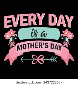 Mother's Day T-Shirt Design Vector Images