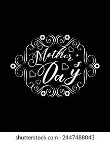 Mother's Day Tshirt Design Vector Template