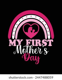 Mother's Day Tshirt Design Vector Template