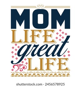 Mother's Day T-Shirt Design Vector Images