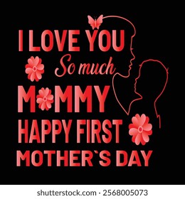 Mother's day t-shirt design, mothers day t-shirt vector, happy mothers day, mother's day