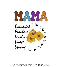 Mother's day tshirt, Happy mother's day.  Mother's day design mom love for tshirt design and other print items,