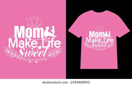 Mothers day t-shirt. typography creative custom Women's Day t shirt design.t shirt design template