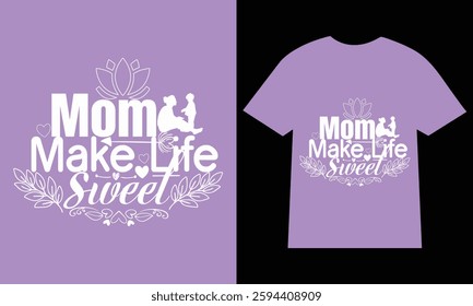 Mothers day t-shirt. typography creative custom Women's Day t shirt design.t shirt design template