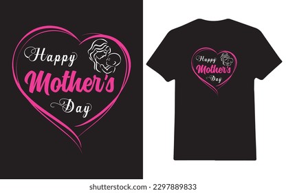 Mothers day t-shirt, mothers Day t-shirt vector, Happy mothers Day t-shirt, Mother's Day element vector, lettering Mom t-shirt, 