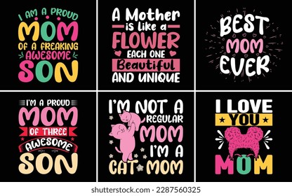 Mother's Day t-shirt Vector mothers day t shirt design mother's day element