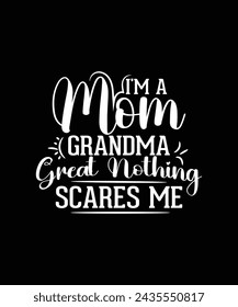 mother's day typographic t shirt design