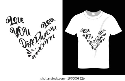 Mother's Day Typography Colorful T-shirt Design