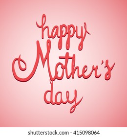 Mother's day typography design