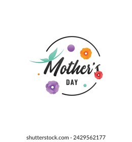 Mother's Day Typography Design Template