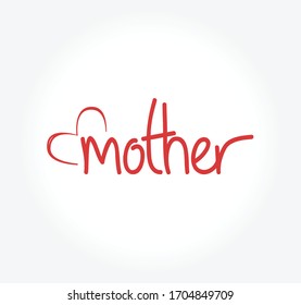 mother's day typography / mom text design 