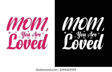 Mother's Day Typography Mom T-shirt Design Vector