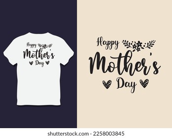 mother's Day Typography T shirt Design with Vector