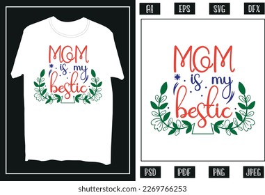 Mother's day typography T Shirt design