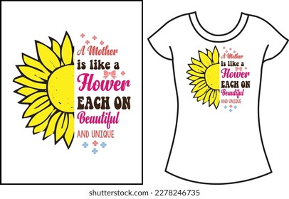 Mother's Day Typography t shirt design. Proud mom lover gift shirt.