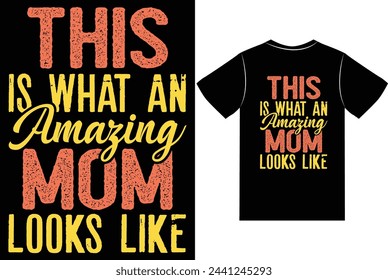 Mother's Day typography T shirt design