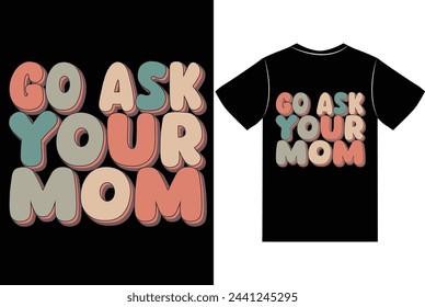 Mother's Day typography T shirt design