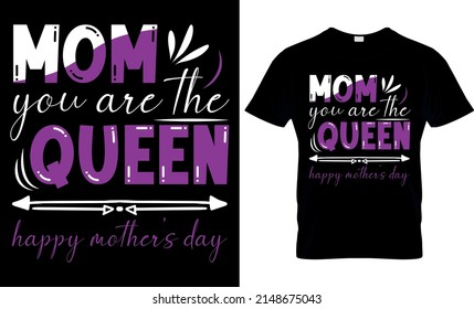 Mothers Day Typography T-shirt Design Template