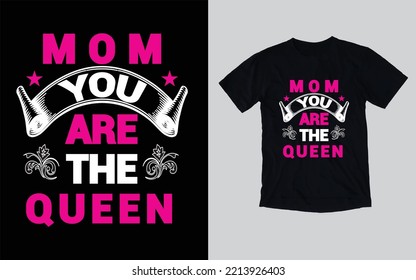 Mother's day typography t-shirt design, Happy mother's day