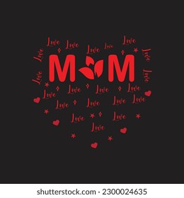mothers day typography t-shirt design