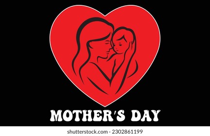 Mother's Day typography t-shirt design