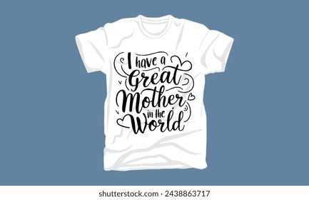 mothers day typography tshirt design