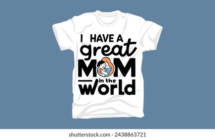 mothers day typography tshirt design