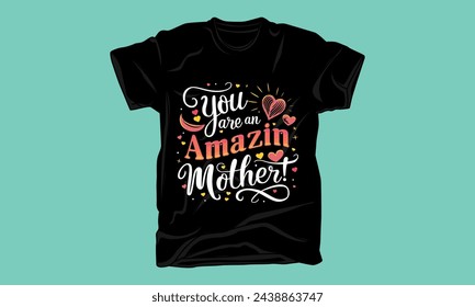 mothers day typography tshirt design