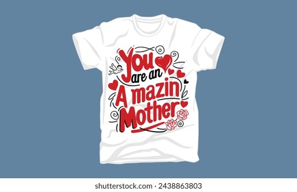 mothers day typography tshirt design