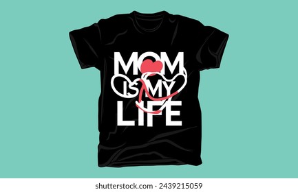 mothers day typography tshirt design