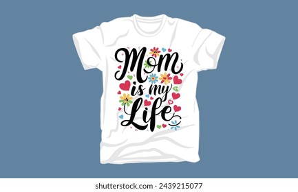 mothers day typography tshirt design