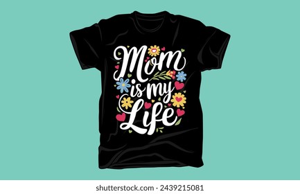 mothers day typography tshirt design