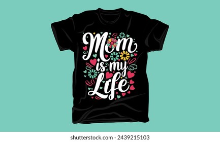 mothers day typography tshirt design