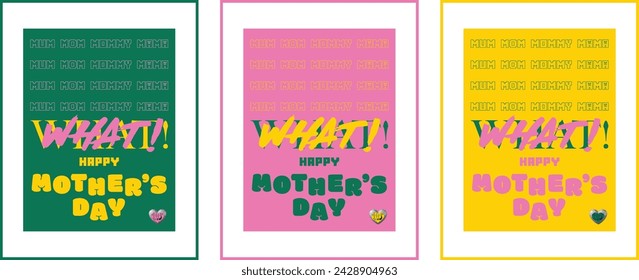 Tipografía del Día de la Madre. Vector para tarjeta, papel pintado, volantes, invitación, carteles, folleto, fiesta, diseño, folleto, cartel, banner, web, publicidad.