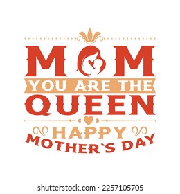 mother`s day typography vector design svg