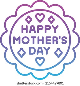 Mothers Day vector icon. Can be used for printing, mobile and web applications.