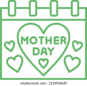 Mothers Day vector icon. Can be used for printing, mobile and web applications.