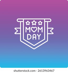 Mothers Day vector icon. Can be used for printing, mobile and web applications.