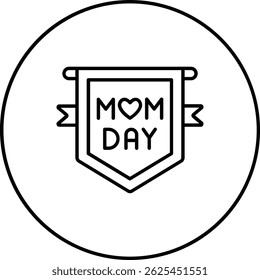 Mothers Day vector icon. Can be used for printing, mobile and web applications.