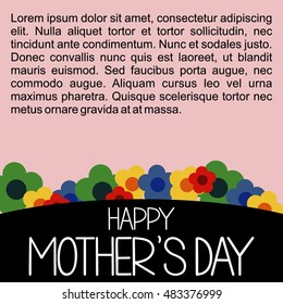 Mother's day vector template