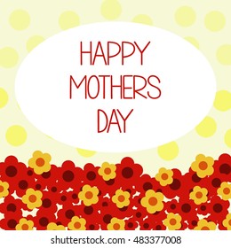 Mother's day vector template