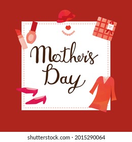 Mother's Day watercolor style gift item frame