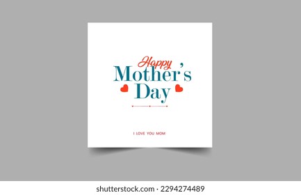 Mothers day for woman and child love you mum message