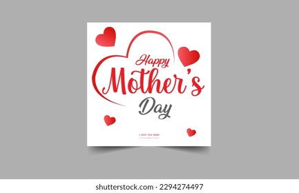 Mothers day for woman and child love you mum message