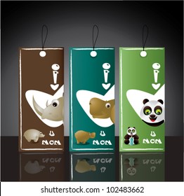 Mothers DayTag.vector illustration