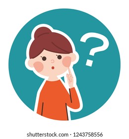 Mother's face of doubt