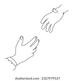 Mother's hand of support is always close one line.